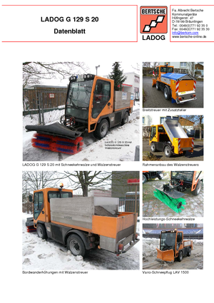 Tractores de uso municipal Ladog G 129 N 20 E5