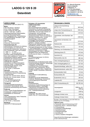 Tractores de uso municipal Ladog G 129 S 20 E5