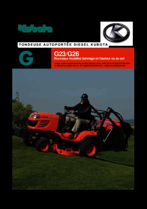 Tractores de uso municipal Kubota G 26 LD