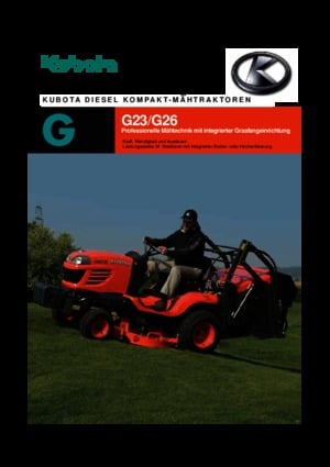 Tractores de uso municipal Kubota G 23 LD