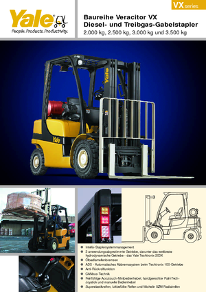 Carretillas elevadoras diesel Yale GDP 25VX