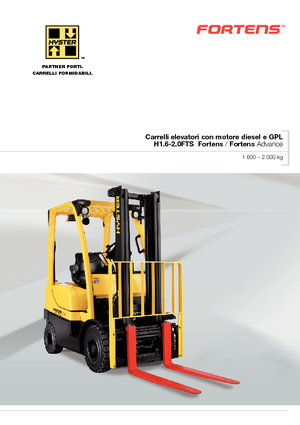 Carretillas elevadoras diesel Hyster H1.6FT