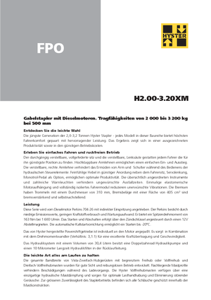 Carretillas elevadoras diesel Hyster H 3.00 XM