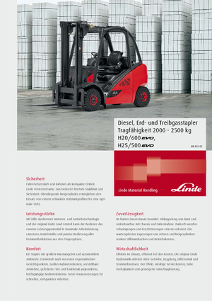 Carretillas elevadoras antidetonantes diesel Linde H20/600D