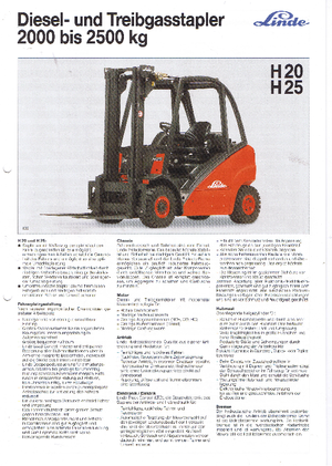 Carretillas elevadoras antidetonantes diesel Linde H 25 D