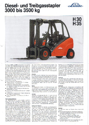 Carretillas elevadoras antidetonantes diesel Linde H 35 D