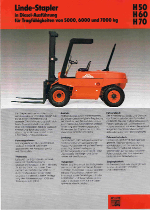 Carretillas elevadoras diesel Linde H 60 D