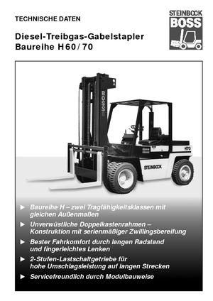 Carretillas elevadoras diesel Steinbock H 60 D