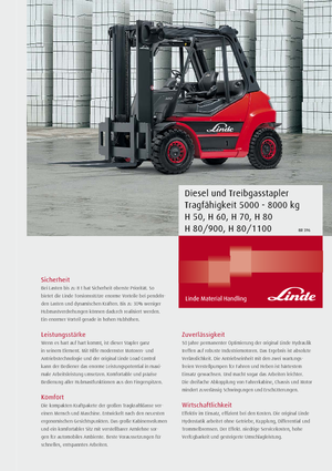 Carretillas elevadoras diesel Linde H80/900D