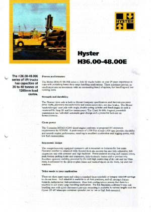 Carretillas elevadoras diesel Hyster H 48.00 E