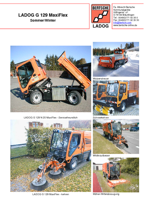 Tractores de uso municipal Bertsche Ladog G 129 N 20