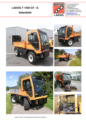 Tractores de uso municipal Bertsche Ladog T 1550