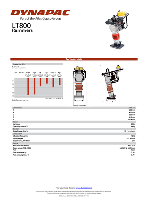 Apisonadores a gasolina y diesel Dynapac LT 800 11