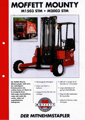 Carretillas elevadoras auxiliares diesel Moffett M 1503 STM