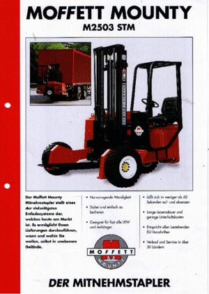 Carretillas elevadoras auxiliares diesel Moffett M 2503 STM