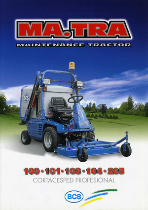 Tractores de uso municipal BCS MA.TRA 205