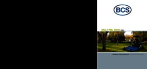 Tractores de uso municipal BCS MA.TRA 300