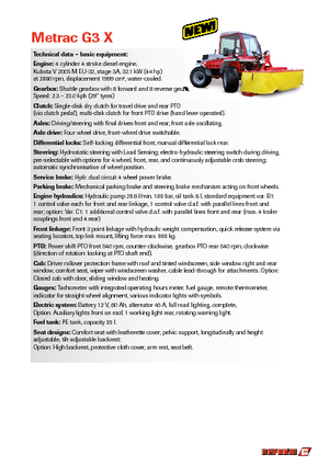 Tractores de uso municipal Reform Werke Metrac G 3 X