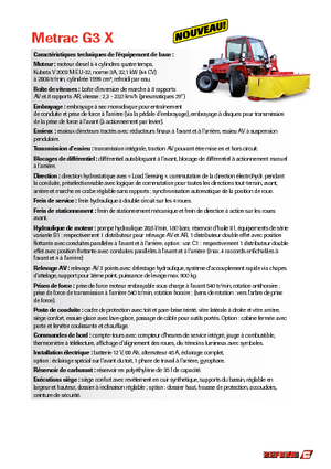 Tractores de uso municipal Reform Werke Metrac G 3 X