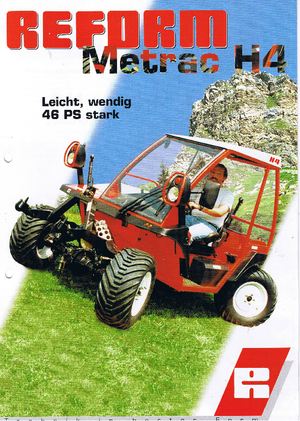 Tractores de uso municipal Reform Werke Metrac H 4