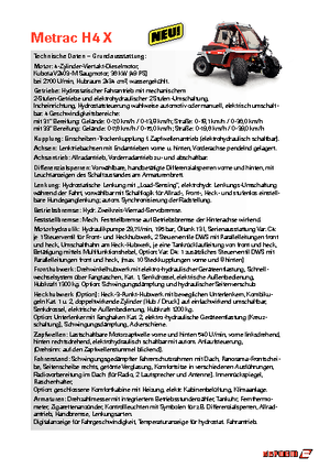 Tractores de uso municipal Reform Werke Metrac H 4 X