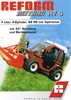 Tractores de uso municipal Reform Werke Metrac H 7 S