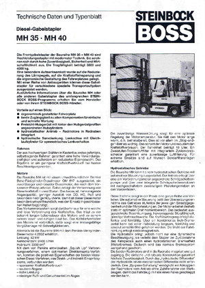 Carretillas elevadoras diesel Steinbock MH 40