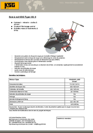 Cortadoras de suelo KSG-Maschinenbau KSG 461