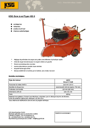 Cortadoras de suelo KSG-Maschinenbau KSG 463