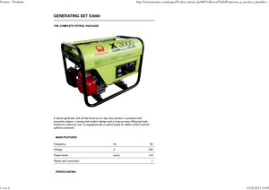Grupos electrógenos diesel PRAMAC Lifter X 3000