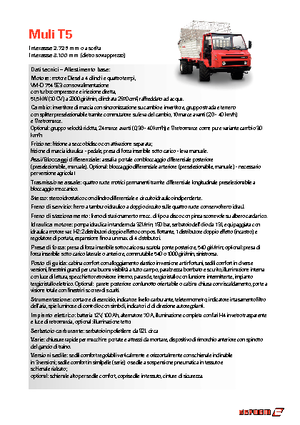 Tractores de uso municipal Reform Werke Muli T 5