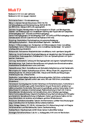 Tractores de uso municipal Reform Werke Muli T 7