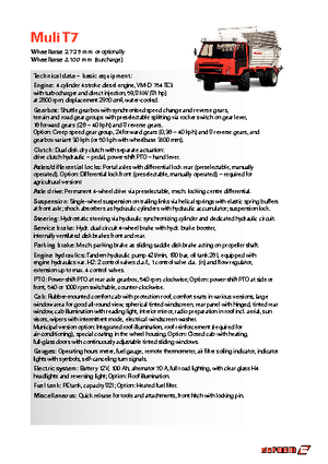 Tractores de uso municipal Reform Werke Muli T 7