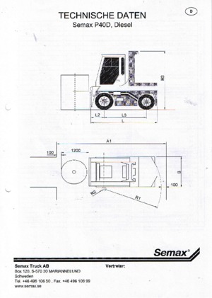 Manipuladoras telescópicas Semax P 40 L-D
