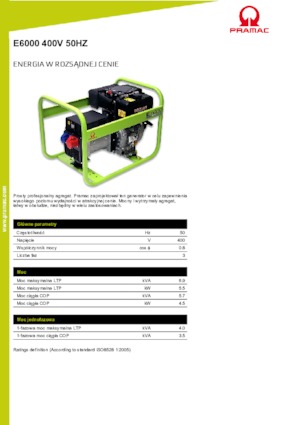 Grupos electrógenos diesel PRAMAC Lifter E 6000 TYH