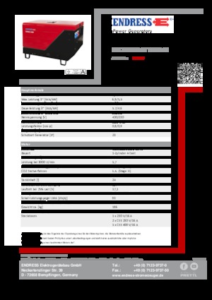 Grupos electrógenos diesel Endress ESE 706 DYS-GT ES ISO DI