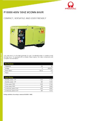 Grupos electrógenos diesel PRAMAC Lifter P 18000 TYA