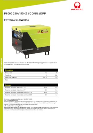 Grupos electrógenos diesel PRAMAC Lifter P 6000 TYA