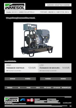 Grupos electrógenos diesel INMESOL AAD-014