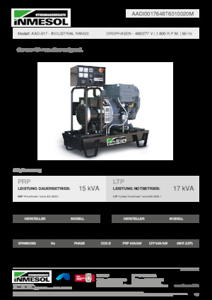 Grupos electrógenos diesel INMESOL AAD-017