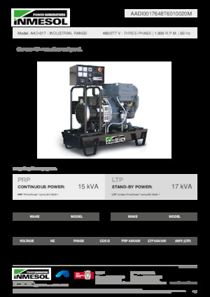 Grupos electrógenos diesel INMESOL AAD-017