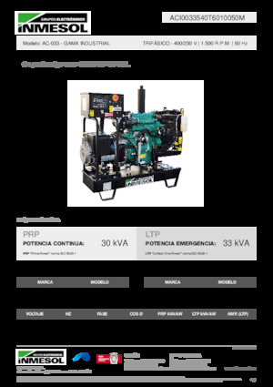 Grupos electrógenos diesel INMESOL AC-033