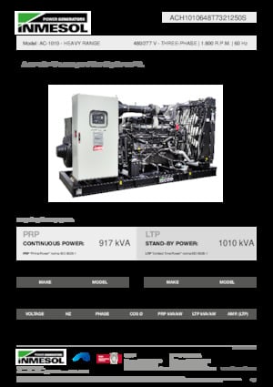 Grupos electrógenos diesel INMESOL AC-1010