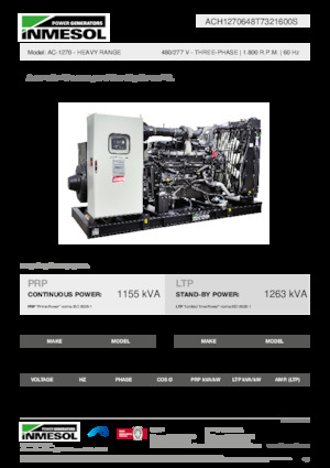 Grupos electrógenos diesel INMESOL AC-1270