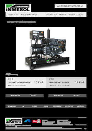 Grupos electrógenos diesel INMESOL AD-017