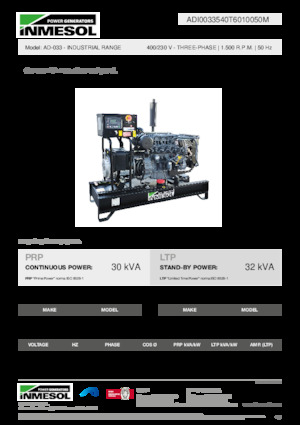 Grupos electrógenos diesel INMESOL AD-033