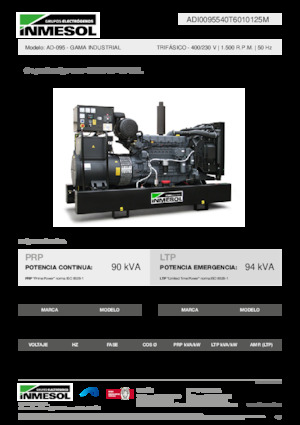 Grupos electrógenos diesel INMESOL AD-095