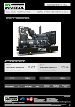 Grupos electrógenos diesel INMESOL AD-100
