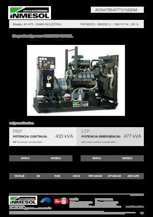 Grupos electrógenos diesel INMESOL AD-475
