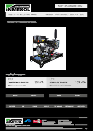 Grupos electrógenos diesel INMESOL AI-110